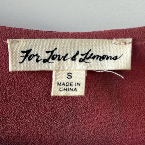 For Love & Lemons Churro Mini Dress in Pink Flamenco Size Small Gently Used - Picture 7 of 8